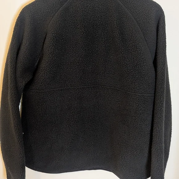 Vineyard Vines Black Women's 1/2 Zip Sherpa Fleece Size Small - Picture 8 of 10